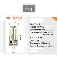 ราคา โคมไฟหลอดไฟ LED แสงสปอตไลท์ G9 G4 GU5 3ความสว่างสูง AC 220V AC DC 12V 1W 2W 3W 4W 5W 7W (7794087347)