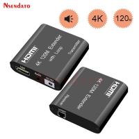 ราคา ตัวขยาย HDMI RJ45 Aux Audio 4K 60M 120M มากกว่า HDMI Cat6อีเทอร์เน็ต5E กล่องขยายสัญญาณ Swtich สำหรับ PS4 PS5 Apple แล็ปท็อปพีซีทีวี HDTV (20090388794)