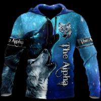 ราคา เสื้อมีฮู้ดสำหรับผู้ชายผู้หญิงผู้ชายเสื้อมีฮู้ดพิมพ์ลาย3D ลายพรางล่าสัตว์หมาป่า Yk2เสื้อฮู้ดแขนยาวลำลอง Essential (20067558218)