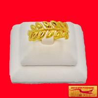 ราคา Ring No 67RD แหวนหุ้มทอง แหวนผู้หญิง แหวนแฟชั่นทองชุบ ลายใบมะกอก นน 1 สลึง งานเคลือบแก้วหนาพิเศษ ชุบทองไมครอน พร้อมส่ง (17166218231)