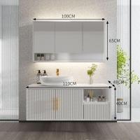 ราคา ตู้ห้องน้ำรวมอ่างล้างจานอ่างล้างจานตู้กระจกอัจฉริยะ (19964657749)