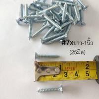ราคา สกรูไม้ฝา ปลายแหลม สกรูสมาร์ทบอร์ด สกรูปลายแหลมผ่า หัวฝัง หัวเรียบ ขุด แฉก เบอร์ 6 7 6หุน 2นิ้ว 19 50มิล สกรูยิงฝ้าขาว สมาทบอด ยิงแผ่น (12239148467)