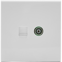 ราคา TV Computer LAN Socket CAT6 SAHN เต้ารับสัญญาณโทรทัศน์ และคอมพิวเตอร์ รุ่น Dale Series WSD 24 (16678414705)