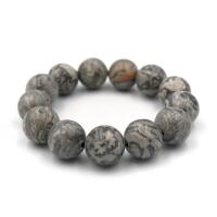 ราคา หินนำโชค สีเทาลายหินอ่อน เลือกขนาดเม็ดหินได้ 4 12 มม หินแห่งการเปลี่ยนแปลง สร้อยข้อมือหินแท้ by siamonlineshop (13956992856)