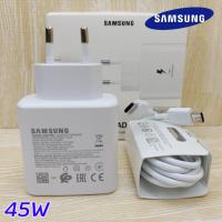 ราคา ที่ชาร์จซัมซุงแท้100 ชุดชาร์จSamsung 45W หัวชาร์จด่วน สายชาร์จเร็ว Samsung Super Fast Charge 45W พร้อมสายชาร์จด่วน USB C To C Cable 45W ตรงรุ่น Note20 S20 (14393078383)
