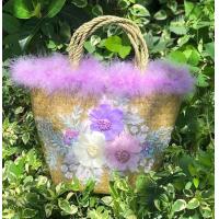 ราคา มาใหม่ กระเป๋าสานกระจูดลายดอกไม้3Dงานสวยดูดีมากขนาด 8 9 นิ้วทรงคิม (10260648695)