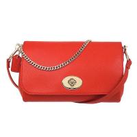 ราคา กระเป๋าถือ COACH แท้ หนังแท้ หนังฟอกแบบกันรอยขีดข่วน มีสายยาวถอดแยกได้ ทรงสวยมาก รุ่นหายาก Coach 34604 Crossgrain Leather Mini Ruby Crossbody (1554276856)