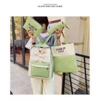 ราคา พร้อมส่ง เซ็ตกระเป๋าเป้ 4 ใบ กระเป๋าเซตผู้หญิง คุ้มมาก กระเป๋าสะพายหลัง กระเป๋านักเรียน กระเป๋าแฟชั่น เลือกได้ 2 แบบ (7974597289)