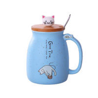 ราคา แก้วกาแฟ แก้วเซรามิค แก้วลายแมว แก้วมัค แก้วใส่ไมโครเวฟ แก้วน้ำน่ารักๆ แก้วเก็บเย็น แก้วน้ำ ช้อน ฝาปิด (7629940940)