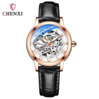 ราคา CHENXI นาฬิกากลไกอัตโนมัติผู้หญิงนาฬิกาสแตนเลสสตีลหรูกันน้ำนาฬิกาโครงกระดูกนาฬิกาข้อมือผู้หญิง (18225695871)