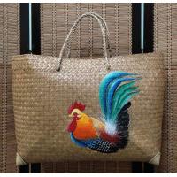 ราคา กระเป๋าสานกระจูดย้อมสี ลายเพ้นท์ทำด้วยมือ แฮนด์เมดทั้งชิ้น มีหลายขนาด (16160990032)