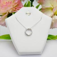 ราคา สร้อยคอเงินแท้ 92 5 ยาว 18 นิ้ว พร้อมจี้ห่วงกลม 12 มิล ต่างหูเงินแท้ 100 Major Silver (4829844374)