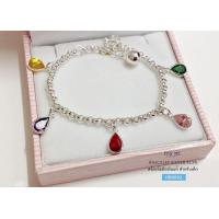 ราคา สร้อยข้อมือเงินแท้สำหรับเด็ก ห้อยตุ้งติ้งพลอยสี สร้อยปรับขนาดได้ ตั้งแต่ 4 7 6 นิ้ว (11963299101)