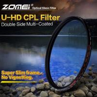 ราคา Zomei HD Galss PRO Slim CPL Circular Polarizer Polarizing Camera lens filter 49mm 52mm 55mm 58mm 62mm 67mm 72mm 77mm 82mm for Sony Nikon Canon Camera DSLR (11029030236)