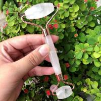 ราคา พร้อมส่ง ลูกกลิ้งคริสตัลควอตซ์ กัวซา หินกัวซา หินนวดหน้า กระชับใบหน้า หินคริสตัลควอตซ์ Crystal Quartz Facial roller (8636944162)