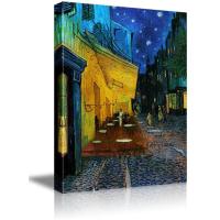 ราคา ระเบียงคาเฟ่ผนังในเวลากลางคืน Vincent Van Gogh ของขวัญศิลปะกำแพงศิลปะผ้าใบ (7637822501)