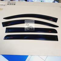 ราคา กันสาด Mitsubishi Triton สีดำโลโก้แดง ใส่ปี 2015 2023 ใส่ตอนเดียว แคป และ 4 ประตู (9718902422)