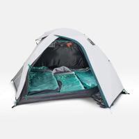 ราคา เต็นท์ตั้งแคมป์สำหรับ 2 คนรุ่น MH100 FRESH BLACK QUECHUA Camping Tent (17111070286)