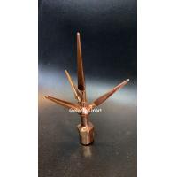 ราคา ชุดเสาพร้อมหัวล่อฟ้า 3 แฉก พร้อม ฐานเสาล่อฟ้า ชุบทองแดงคุณภาพดี ขนาด 5 8 นิ้ว 5หุน (9230107689)