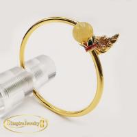 ราคา Inspire Jewelry กำไลพญานาค ประดับด้วยหินแท้ไหมทอง ตัวเรือนหุ้มทอง24K นำโชค เสริมดวง (10086597213)