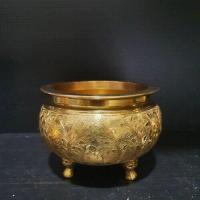 ราคา กระถางธูปสามขาตอกลาย ขนาด 5 นิ้ว (9128461729)