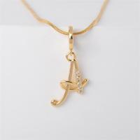 ราคา สร้อยคอจี้ตัวอักษรเพชรสังเคราะห์สีทอง17ไมล์18K ประดับตัวอักษร A Z 787N (20682489690)