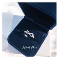 ราคา แหวนเงินแท้infinity ชุบทองคำขาว (17698296819)