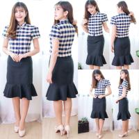 ราคา เสื้อเดี่ยวเข้าเซท ผ้าทอลาย ทอมือ เกรดพรีเมี่ยม งานอัดกาวทั้งตัว (19511244523)