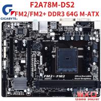 ราคา ใช้ Gigabyte GA F2A55M DS2ต้นฉบับที่ใช้มาเธอร์บอร์ด F2A55M DS2 A55 A58Socket FM2 64กรัม SATA2 DDR3 USB2 0 Micro ATX (19874543220)