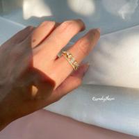ราคา Kissmebythesun Gold Ring แหวนปรับขนาดได้ ชุบทองคำขาว 14k (19615736759)