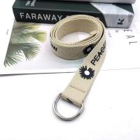 ราคา FASHIONJEANS SHOP เข็มขัดผ้าแคนวาสพิมพ์ลายดอกเดซี่สไตล์เกาหลีพิมพ์ลายอังกฤษ 8 สี E817 (10172664638)