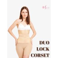 ราคา แผ่นรัดหน้าท้อง เสริมเอวคอด DUO LOCK 15 5 ตะขอ WAISTTRAINER แผ่นรัดพุง ที่รัดเอว สายรัดเอว (19185602849)