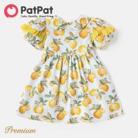 ราคา เดรสแขนพองมีระบายพิมพ์ลายเลมอนคอปก Balita Perempuan 100 (20575963563)