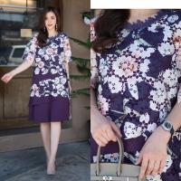 ราคา เดรสลูกไม้ เกรดพรีเมี่ยมพิมพ์ลายดอก ใช้ลูกไม้เนื้อหนาอย่างดีลายลูกไม้สีsoft เดรสผ้าดีมากค่ะ มาพร้อมงานวางแต่งสลับกับผ้าโพลีเอสเตอร์สุดเก๋ ช่วงกระโปรงดีไซน์การวางผ้าแบบเลเยอร์สวยหรูมากๆค่ะ ตกเเต่งลูกไม