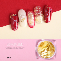 ราคา เปลือกหอยแต่งเล็บ เปลือกหอย ตกแต่งเล็บ เปลือกหอยแต่งเล็บ 3 สี แบบบาง ติดง่าย (3635326542)