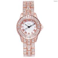 ราคา นาฬิกาแฟชั่น All over the sky star steel band watches ms contracted diamond fashion students table high grade alloy watch quartz (18325986789)