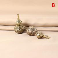 ราคา QIANYUE ล็อกเกตขวดน้ำเต้าทองเหลืองห้อยจี้น้ำเต้าพวงกุญแจกล่องยากันน้ำได้ (20382301578)