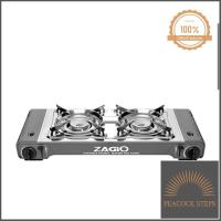 ราคา เตาแก๊สปิคนิค 2 หัว ZAGIO รุ่น ZG 1552 สีเทา ฟรีถาด บริการเก็บเงินปลายทาง Peacock Steps (10385568645)