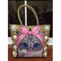 ราคา กระเป๋าสานกระจูดลายแมวสายยาว10 10 (7176830101)