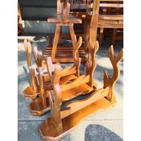 ราคา ชั้นวางดาบไม้สักแท้ แท่นวางดาบ ดาบโบราณ ดาบรำแก้บน (19518697165)