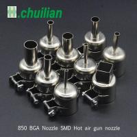 ราคา chuilian 9 pcs lot Hot air gun nozzle Air gun handle BGA Nozzle SMD Hot air gun nozzle 850 Hot air For saike yihua aoyue ATTEN (20613564477)