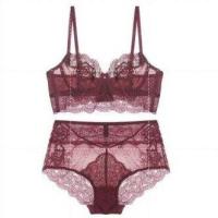 ราคา ดรอปชิป Varsbaby ชุดเสื้อชั้นในและกางเกงใน พิมพ์ลายลูกไม้ สำหรับผู้หญิง สีดำ เทา แดง และเขียว (16451640603)