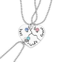 ราคา ILOVEDIY 3ชิ้น 4ชิ้น Forever เพื่อนรักความรักสร้อยคอเย็บปักเพื่อนที่ดีสร้อยคอโลหะผสมชุดสร้อยคอพลอยเทียม (20391143806)