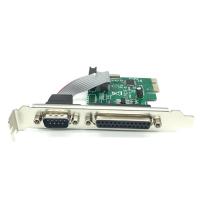 ราคา AX99100 1P1S RS232 Serial Parallel Port DB25 25Pin PCIE Riser Card PCI E Extension Converter Replacement PCIE Riser Card (19795254534)