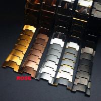 ราคา 11X22MM 7X14MM สายนาฬิกาข้อมือนาฬิกาเหล็กทังสเตนอุปกรณ์เสริมสร้อยข้อมือสำหรับ RADO 6020หัวเข็มขัดผีเสื้อสายรัดบอลป้านโซ่ (11637271045)