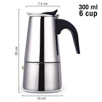 ราคา หม้อต้มกาแฟ 300ml 450ml หม้อต้มกาแฟสด มอคค่าพอท หม้อต้มกาแฟแบบแรงดัน กาต้มกาแฟสด เครื่องชงกาแฟสด กาชงกาแฟ Moka Pot Thaikea (17429144815)