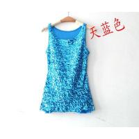 ราคา ชุดการแสดงเสื้อกล้ามสายเดี่ยวตัวสั้นสำหรับผู้หญิงเสื้อตัวในปักเลื่อมเซ็กซี่ใส่ด้านนอกสำหรับฤดูร้อนเสื้อสายเดี่ยวสีดำเรียบง่ายแมทช์ลุคง่าย (19906164075)