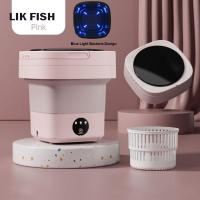 ราคา LIK เครื่องซักรีดไฟฟ้าพับได้6 5L เครื่องซักผ้าเสียงรบกวนต่ำสำหรับห้องน้ำ (20131742241)
