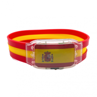 ราคา 2022 World Cup Argentina Brazil Germany Spain National Flag LED Bracelet Glow Watch Football Team Cheer Props Party Decor (16587116128)