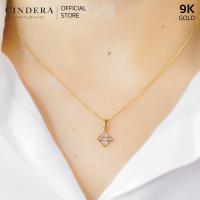 ราคา สร้อยคอทองคำแท้ ประดับจี้เพชรแท้ 9K ITALY 375 มีใบรับประกัน ทองแท้ เพชรแท้ จากทางร้าน (13393475844)